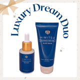 Himitsu Luxury Dream Duo having product sleep mask and Night Serum